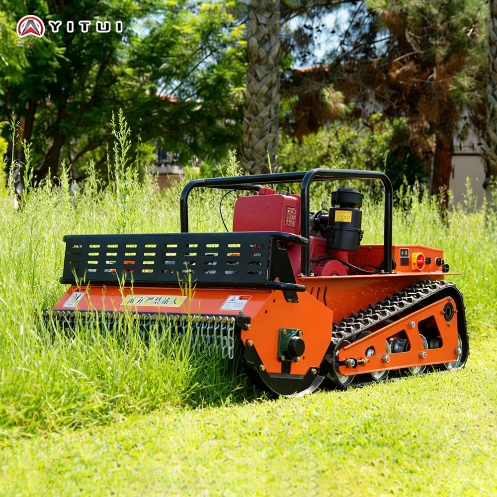 Diesel Crawler Grass Cutter Remote Control Lawn Mower