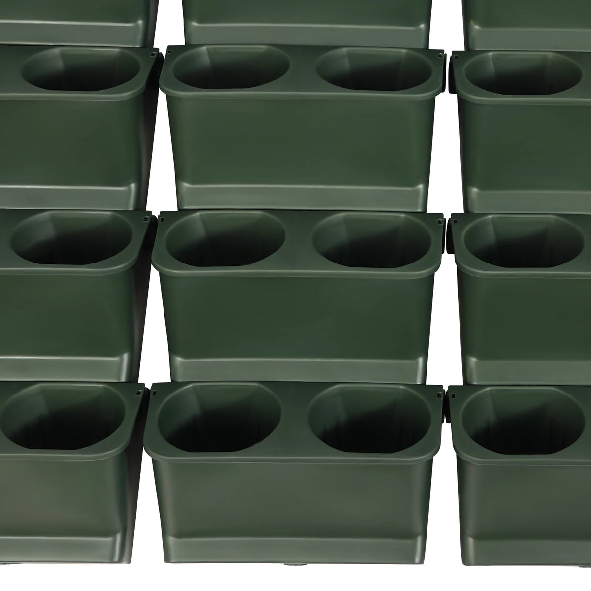 Bymaocar 30Pcs Army Wall Mounted Planters Green Vertical Hanging Pots