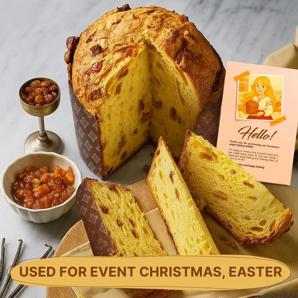Paska Mold Kulich Panettone Paper Baking Molds 12 Pack