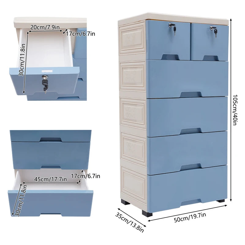 Drawer Plastic Bookshelf Storage Living Room Cabinets Filing Toy Display Cabinet Bedroom Closet Furniture