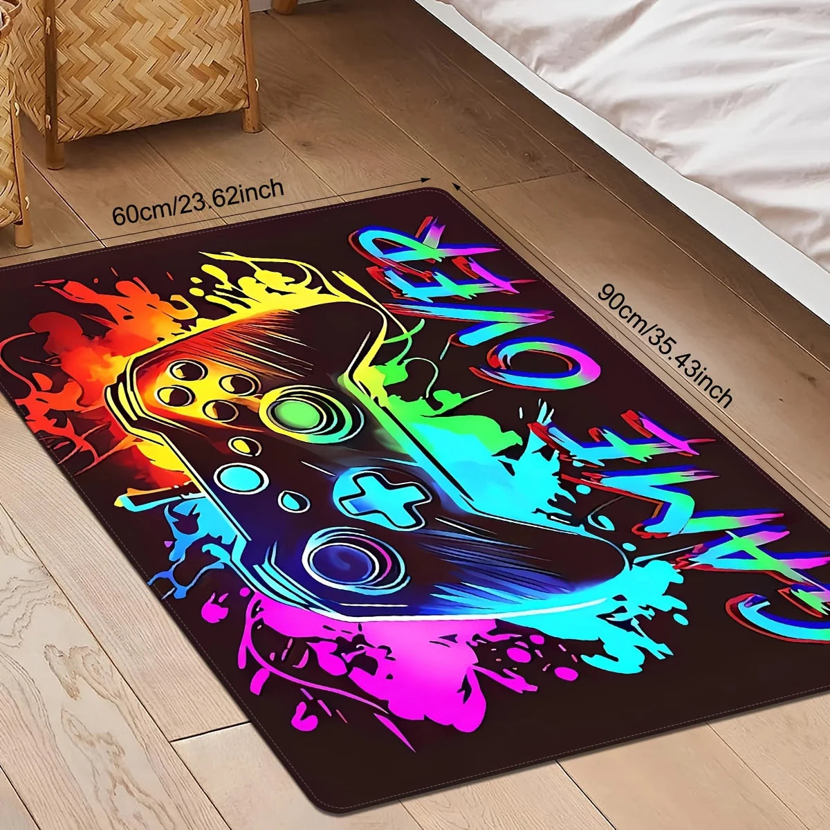 Gaming Elements Tibetan Area Rug 100 Percent Polyester Non Slip