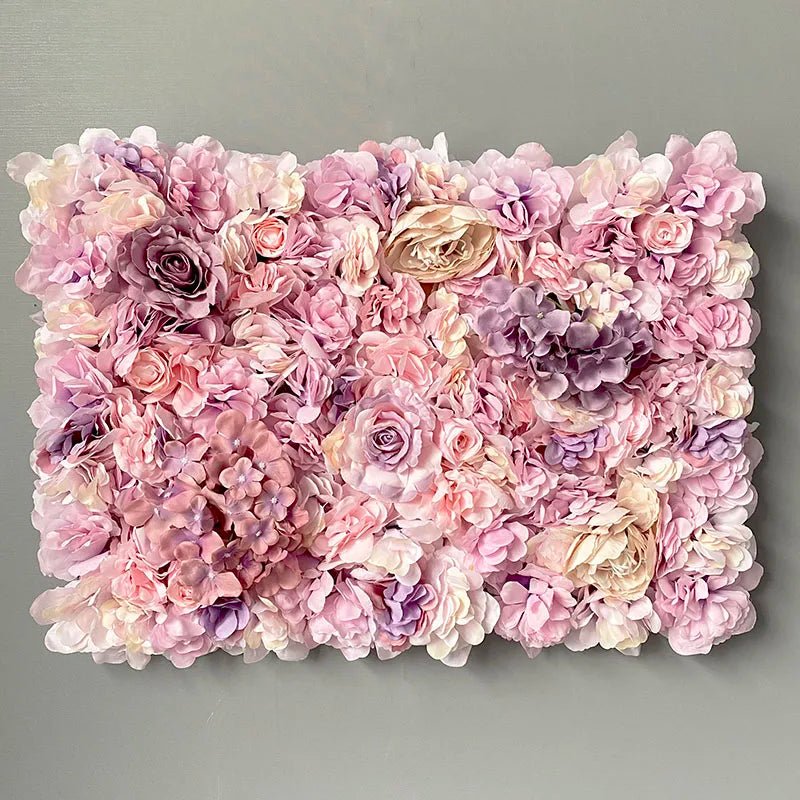 Pink Silk Rose Flower Wall Artificial Flower For Wedding Decoration BabyShow Party Birthday Gift Home Backdrop Decor
