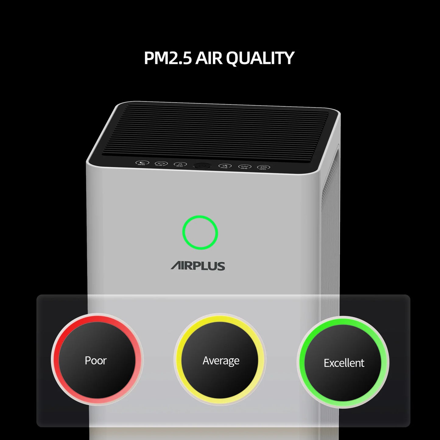 AIRPLUS H13 HEPA Solar Air Purifier Auto Mode Child Lock