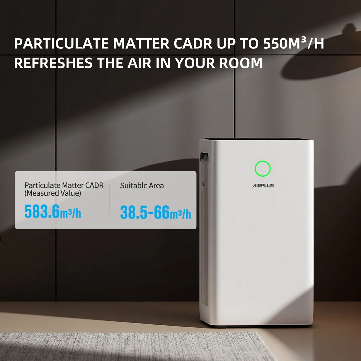 AIRPLUS H13 HEPA Solar Air Purifier Auto Mode Child Lock