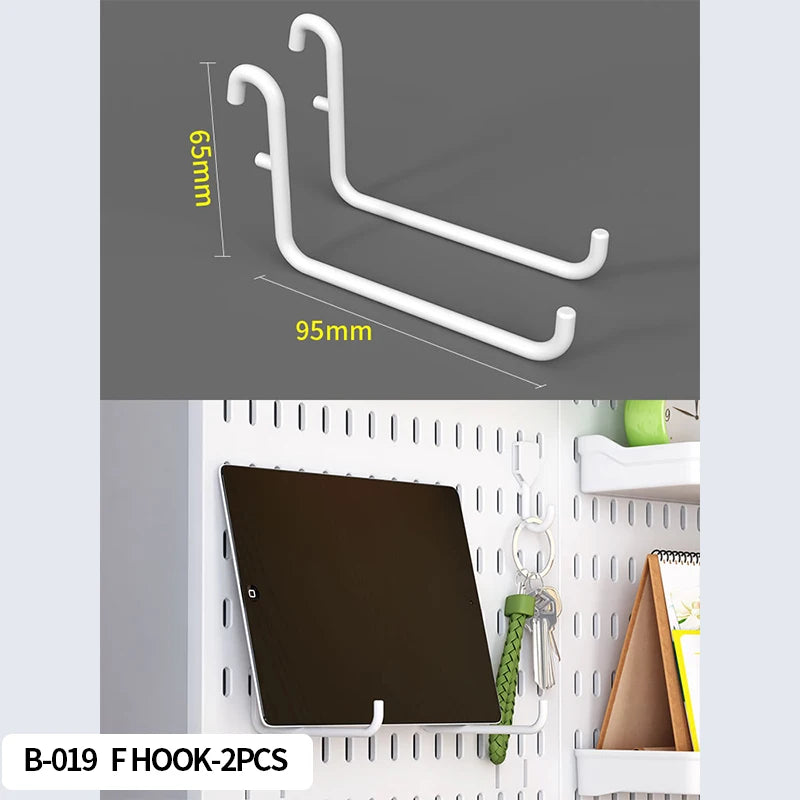 Desktop Pegboard Height Adjustable Standing Storage Rack For Home Office
