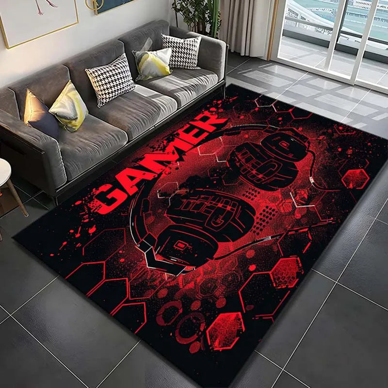 Crystal Velvet Floral Rug Anti Slip Durable Indoor Outdoor Mat