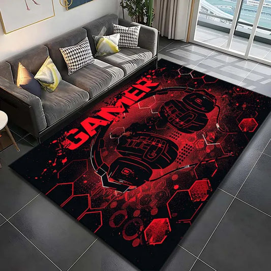 Crystal Velvet Floral Rug Anti Slip Durable Indoor Outdoor Mat