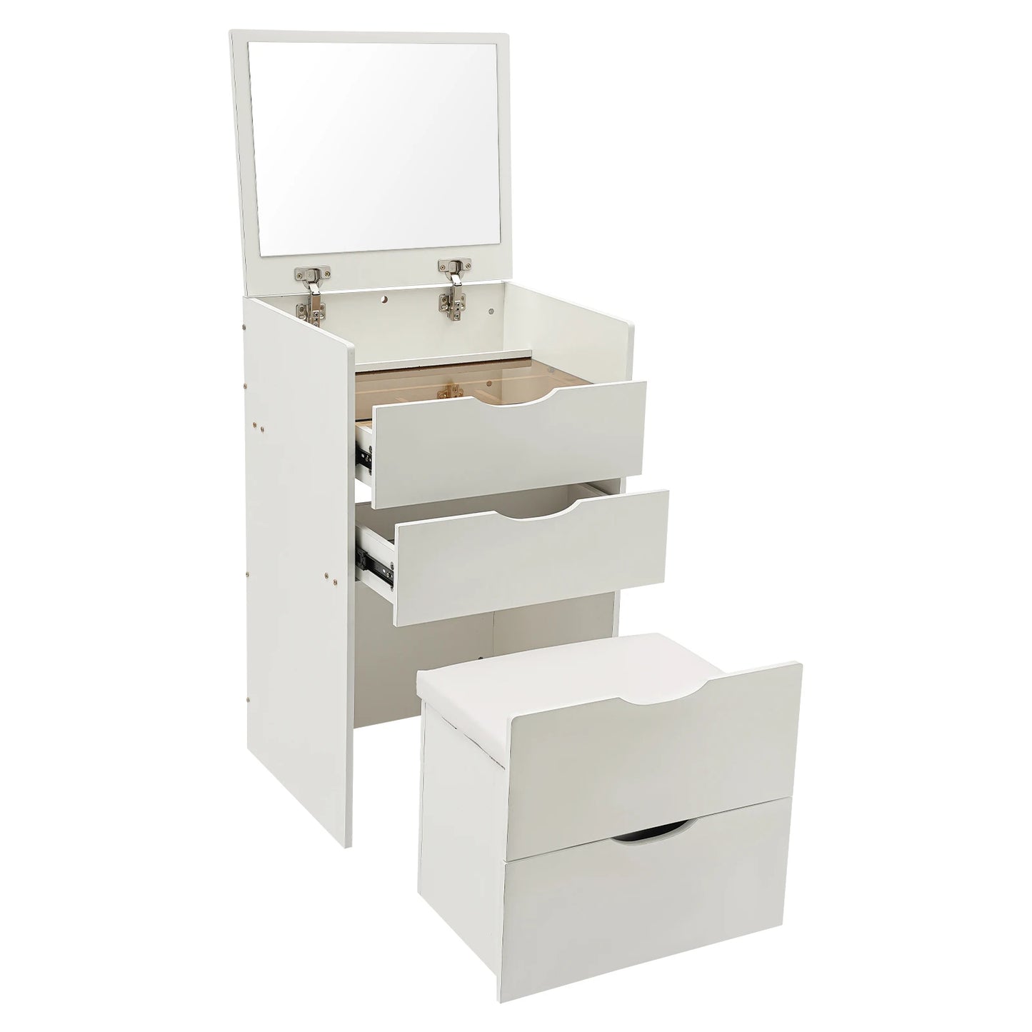Modern Vanity Desk Vanity Desk With Makeup Stool Makeup Vanity Table  For Homes, Apartments, Dormitories 40*48*80cm