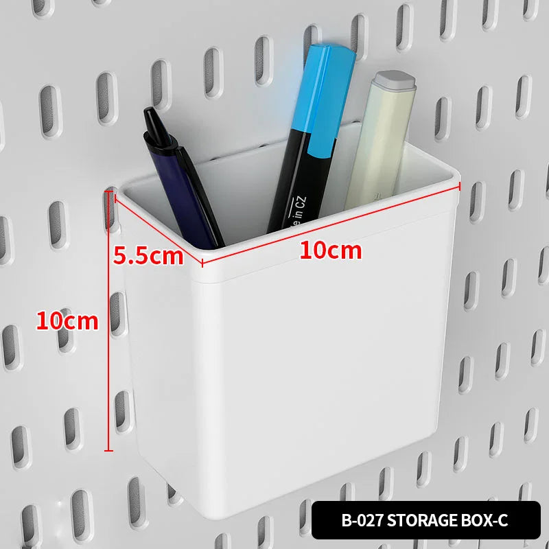 Desktop Pegboard Height Adjustable Standing Storage Rack For Home Office