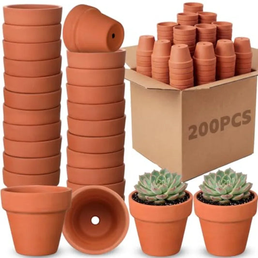 Mini 2 Inch Terracotta Pot Bulk Small Plant Pots Nursery Flower With Drainage Holes