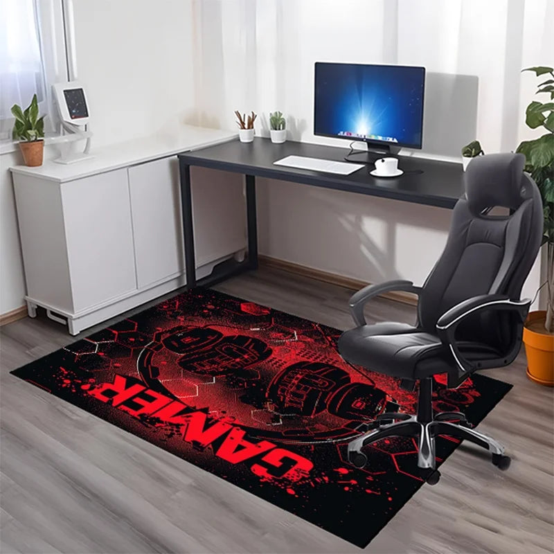 Crystal Velvet Floral Rug Anti Slip Durable Indoor Outdoor Mat