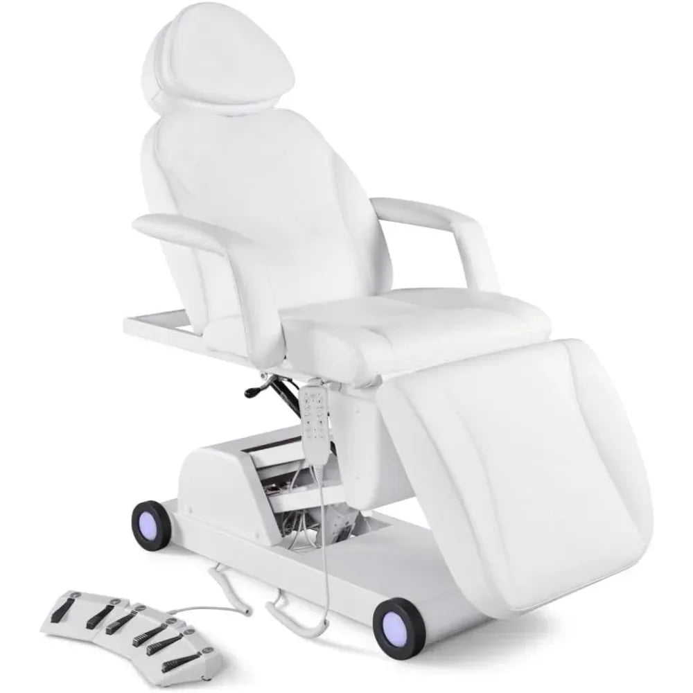Electric Adjustable Facial Bed For Esthetician 110V With Led Light