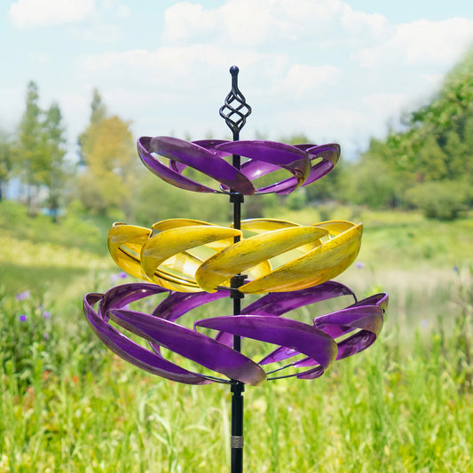 Wind Spinner Outdoor Metal Kinetic Garden Decor Sculpture