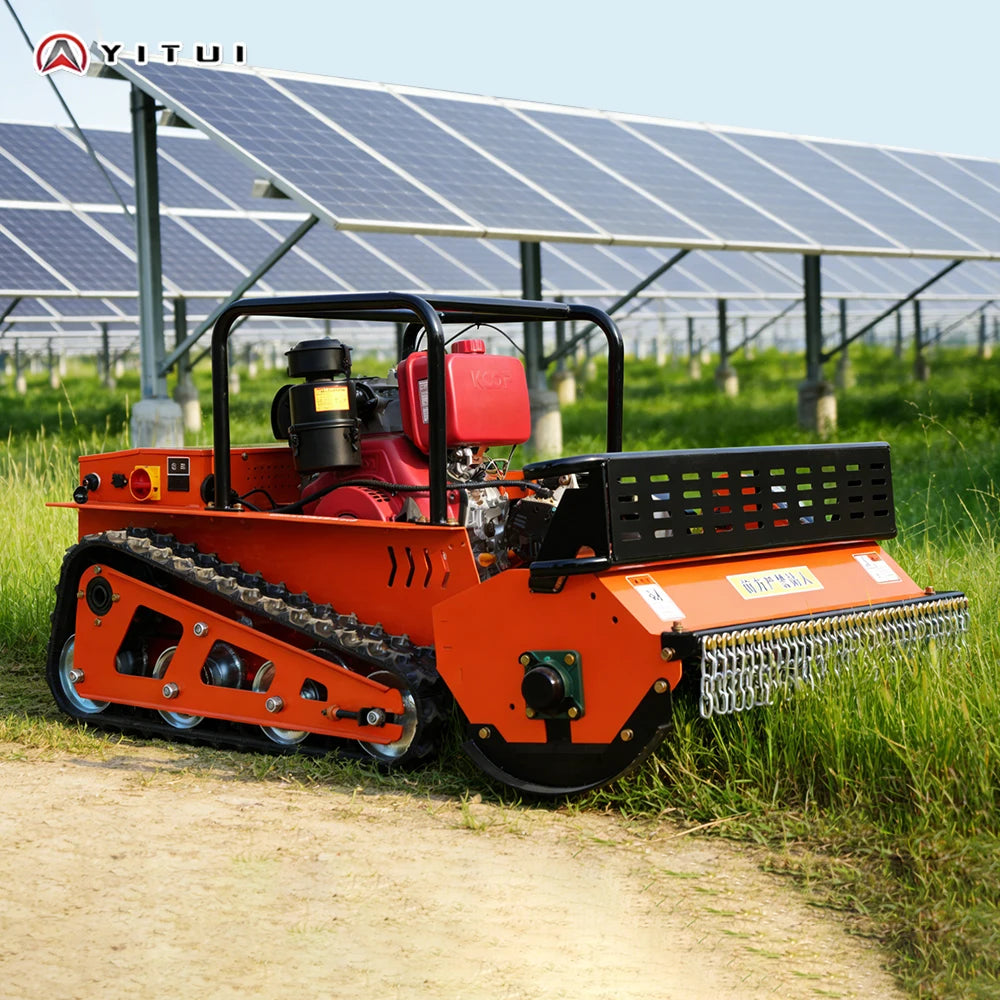 Diesel Crawler Grass Cutter Remote Control Lawn Mower