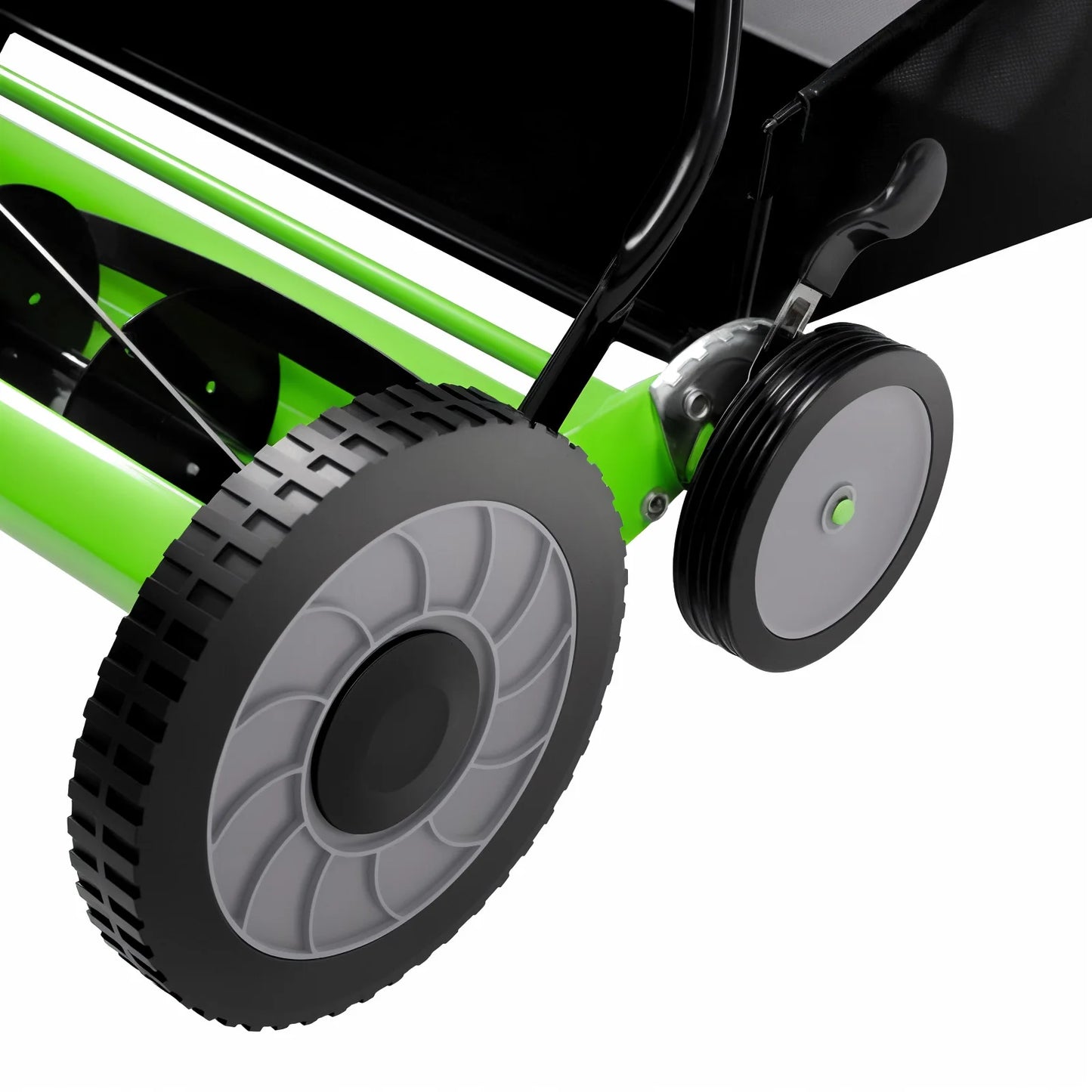 Bymaocar Four Wheel Non Powered Reel Mower With Collection Bag