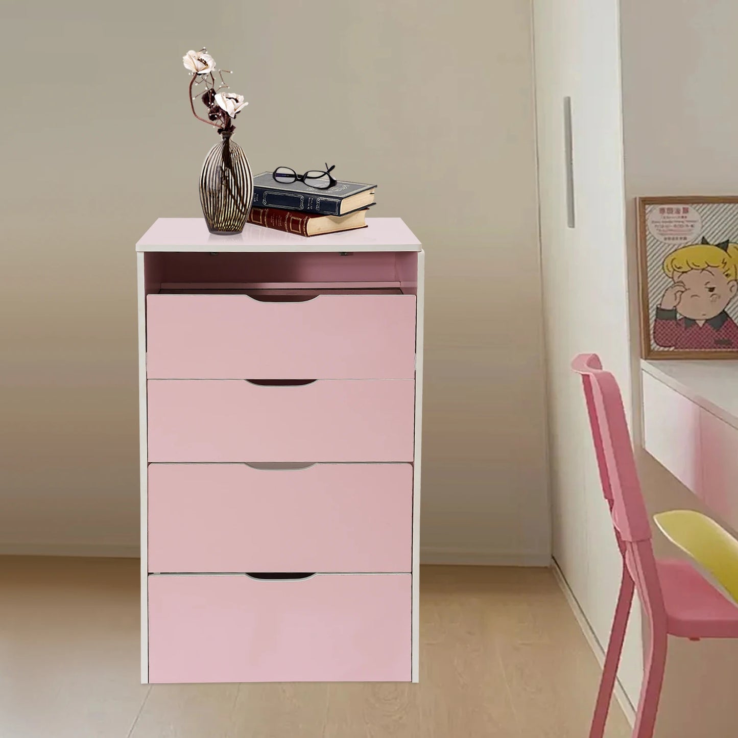 Modern Vanity Desk Vanity Desk With Makeup Stool Makeup Vanity Table  For Homes, Apartments, Dormitories 40*48*80cm