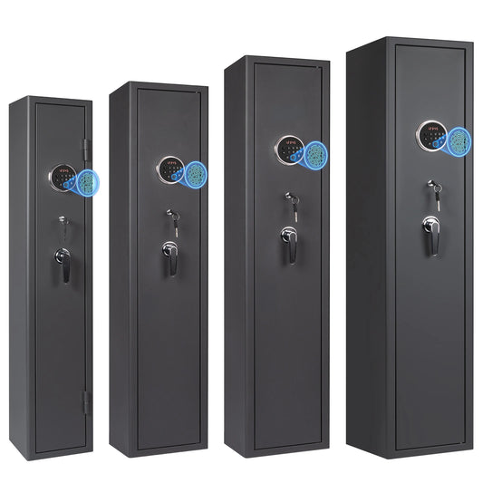 Biometric Gun Safe For Rifles And Pistols With Removable Shelf