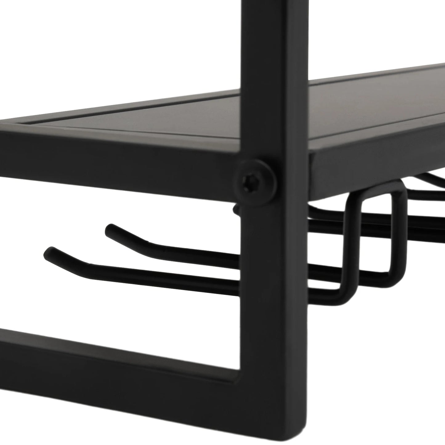 Double-layer Wine Rack Wall-Mounted Glass Holder Shelf Organizer Shelves Storage 7 Glasses Hook Hanging for Kitchen Restaurant