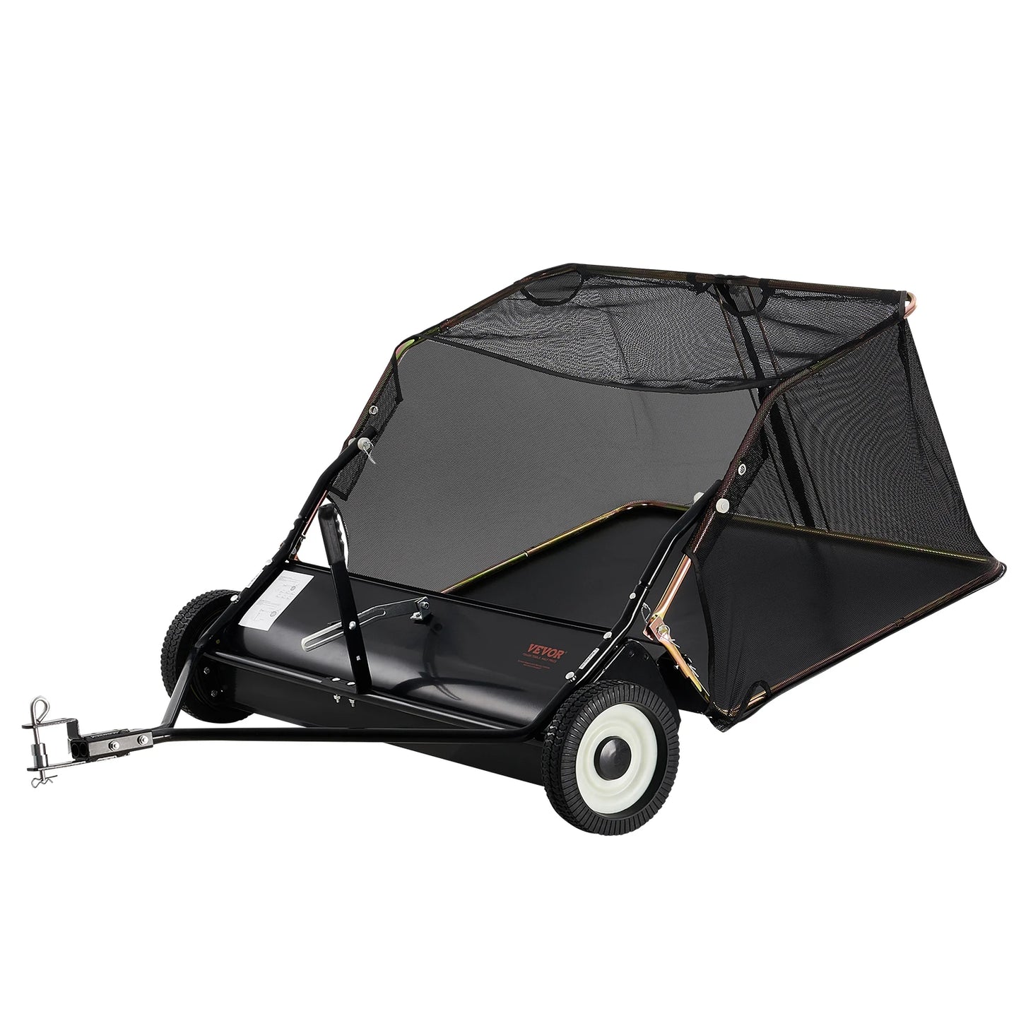 SucceBuy Heavy Duty Lawn Sweeper Tow Behind 12 Cu Ft