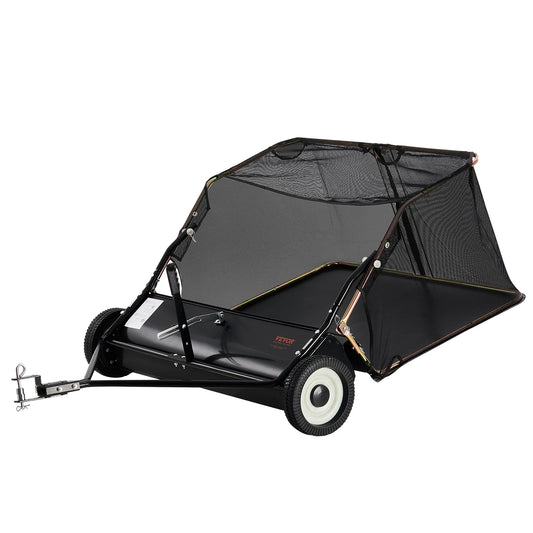 SucceBuy Heavy Duty Lawn Sweeper Tow Behind 12 Cu Ft