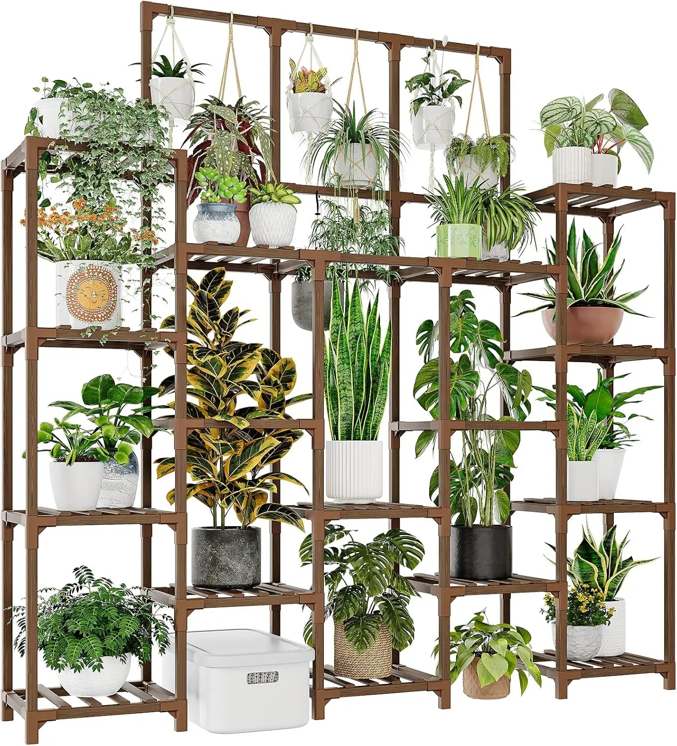 Durable 14-Tier Plant Stand For Indoor And Outdoor Use