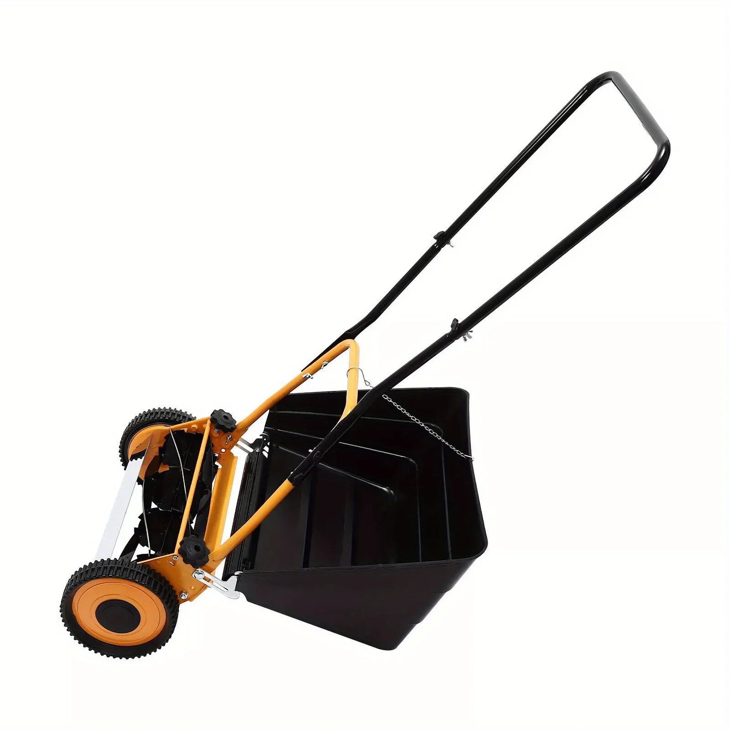 Bymaocar Manual Lawn Mower With Adjustable Height Quiet Trimming