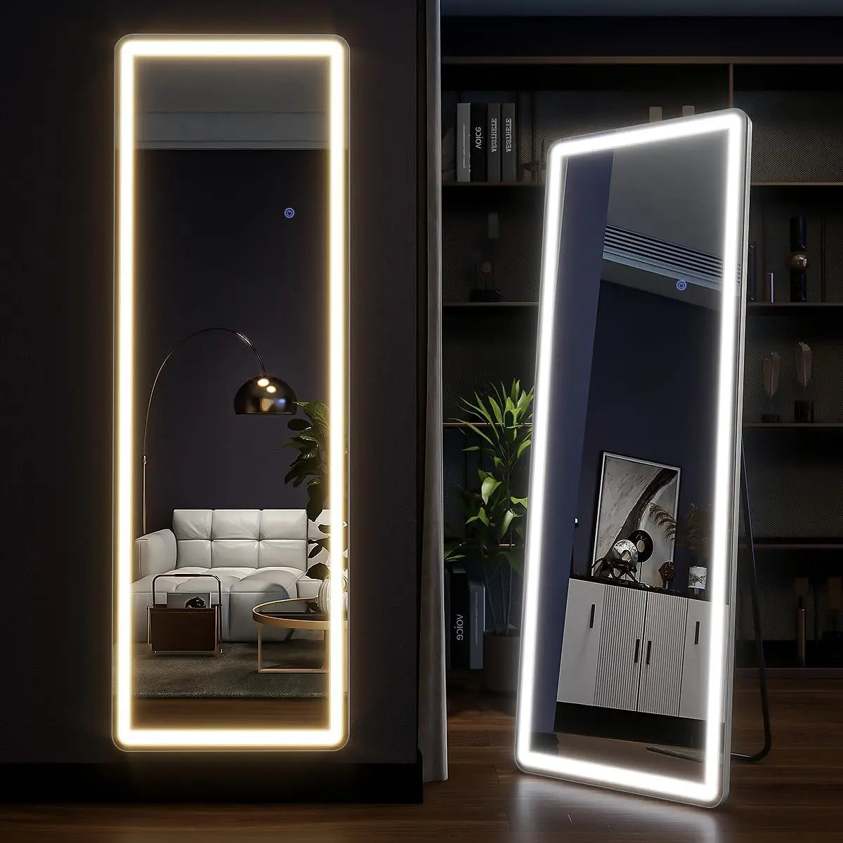 Koonmi Full Length Mirror With Dimmable LED Lights