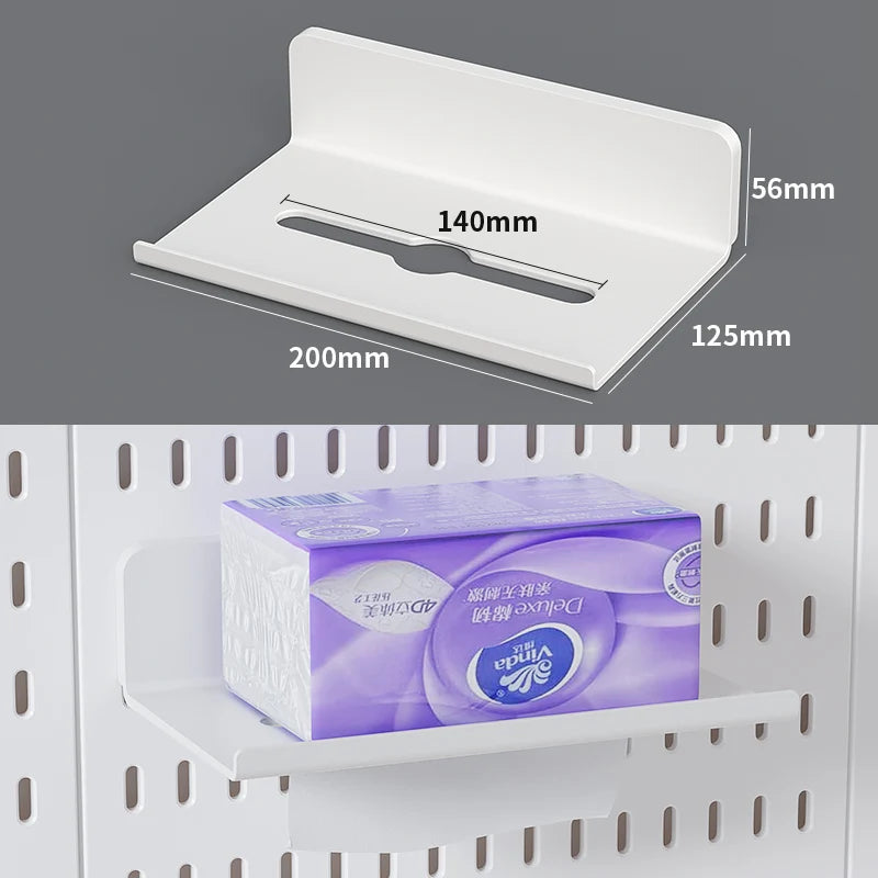 Desktop Pegboard Height Adjustable Standing Storage Rack For Home Office