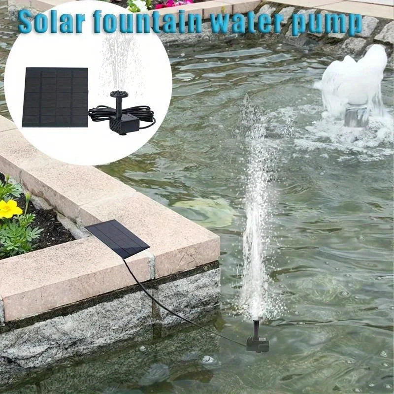 Solar Fountain With 6 Nozzles And Floating Pump