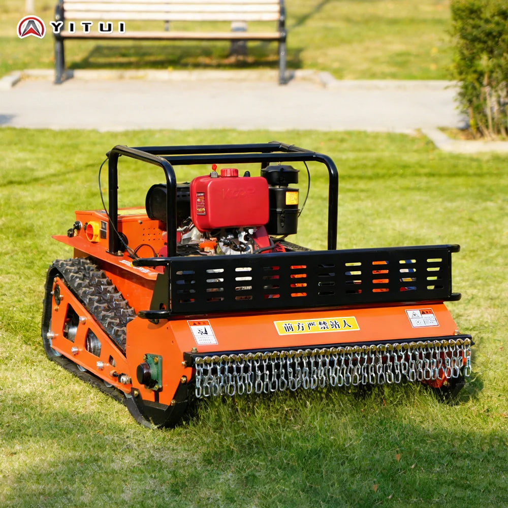 Diesel Crawler Grass Cutter Remote Control Lawn Mower