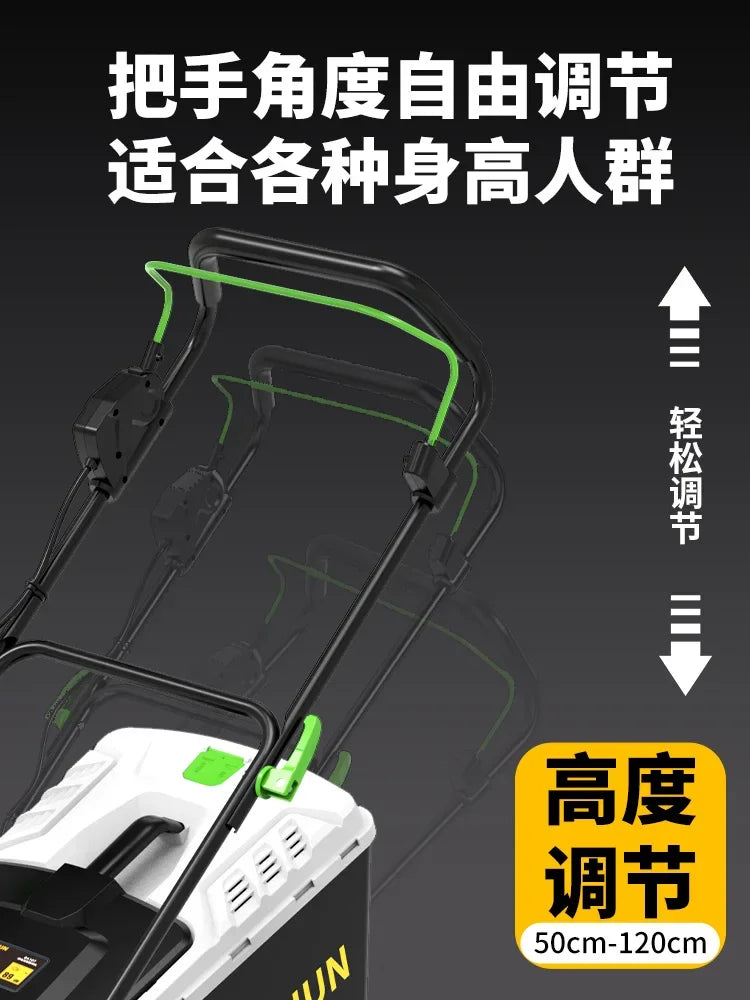 Hand push lawn mower, small household push lawn mower, plug-in electric new high power lawn mower