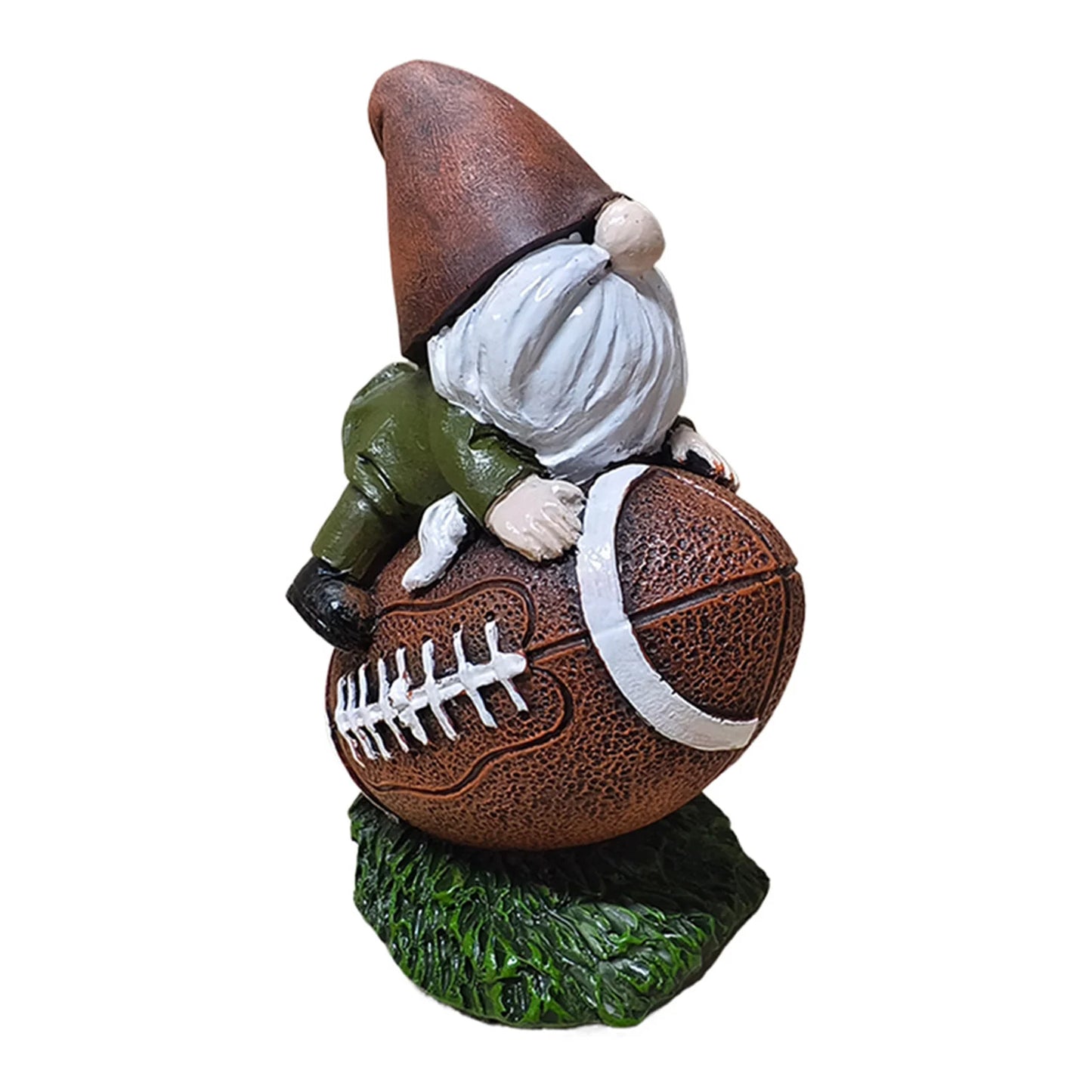 Rugby Gnome Statue Resin Decoration For Super Bowl Outdoor Garden