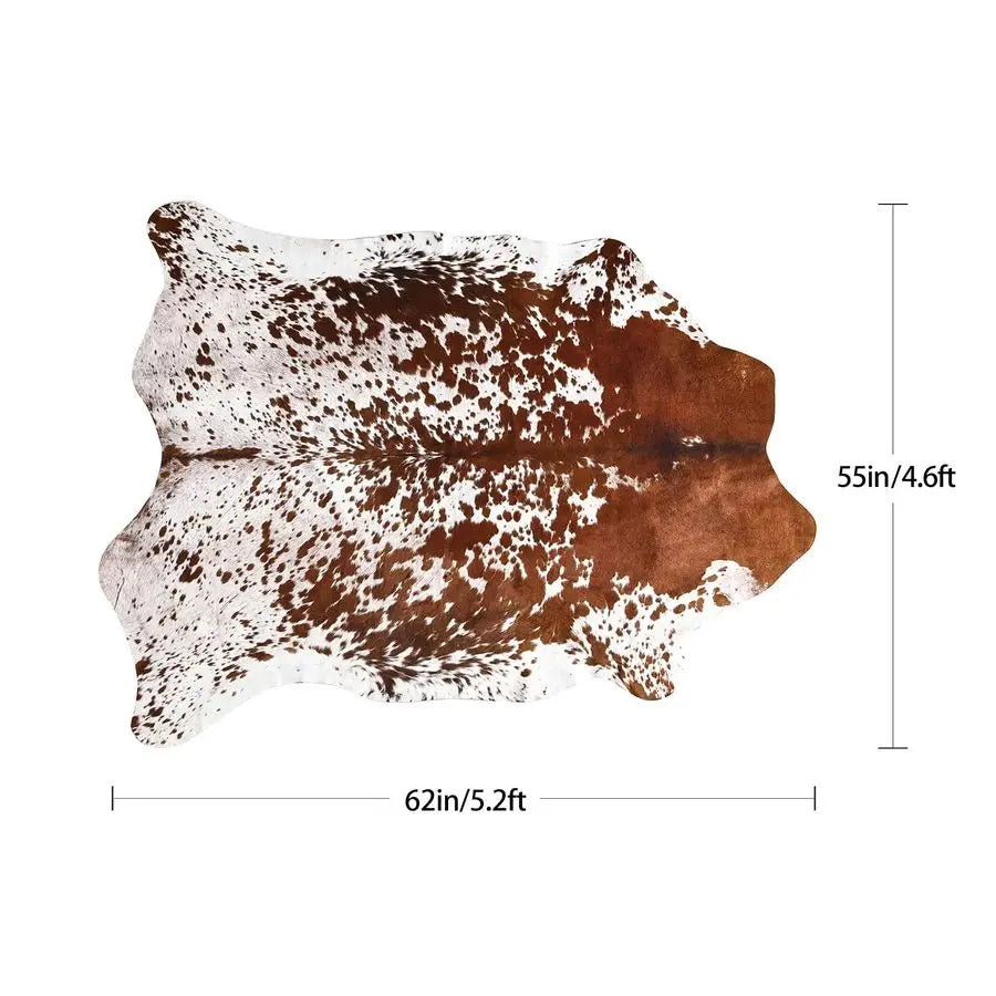 Faux Cowhide Rug Cow Print for Bedroom and Living Room