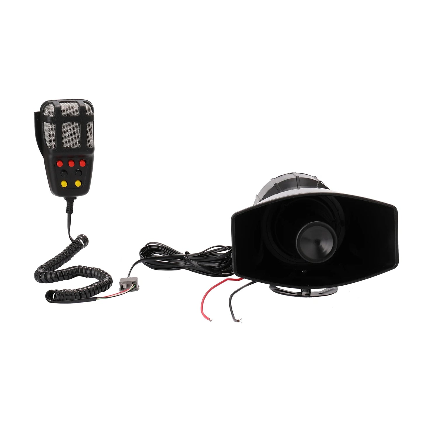 KKMOON Car Siren Speaker With 7 Siren Sounds PA System 12V 100W