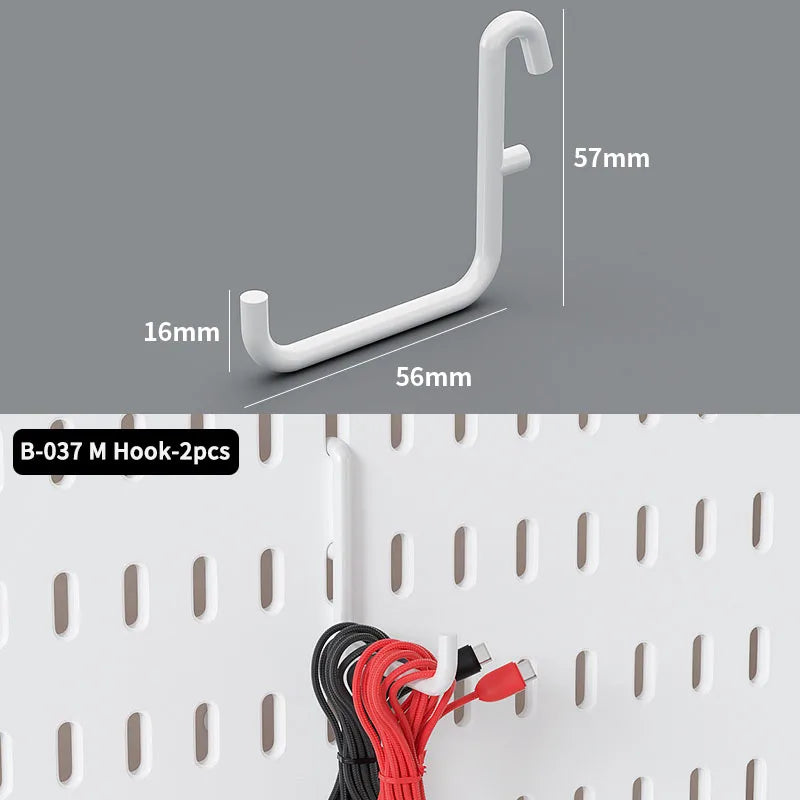 Desktop Pegboard Height Adjustable Standing Storage Rack For Home Office