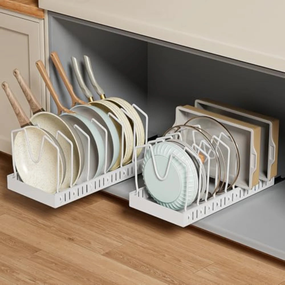Andralyn Kitchen Heavy Duty Pullout Pot Rack With Slide Rails