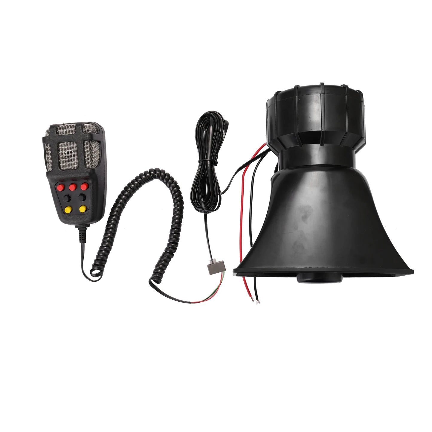 KKMOON Car Siren Speaker With 7 Siren Sounds PA System 12V 100W