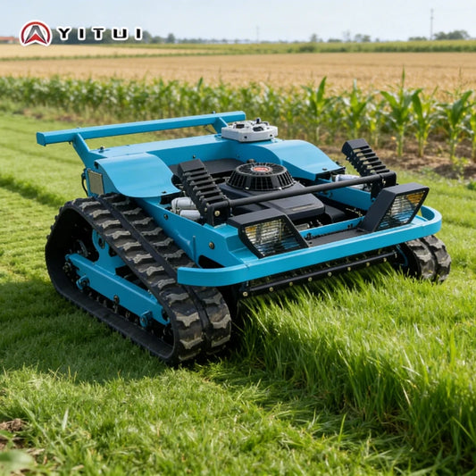 Heavy Duty Crawler Lawn Mower With Remote Control Weeding
