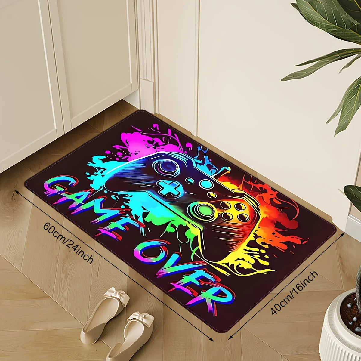 Gaming Elements Tibetan Area Rug 100 Percent Polyester Non Slip