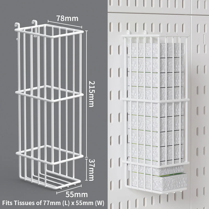 Desktop Pegboard Height Adjustable Standing Storage Rack For Home Office