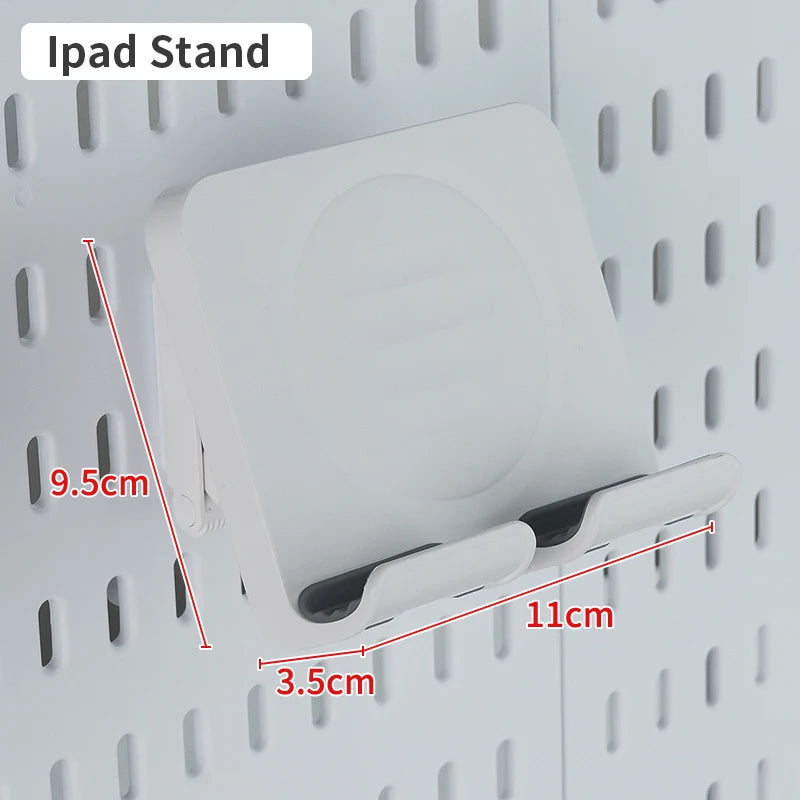 Desktop Pegboard Height Adjustable Standing Storage Rack For Home Office