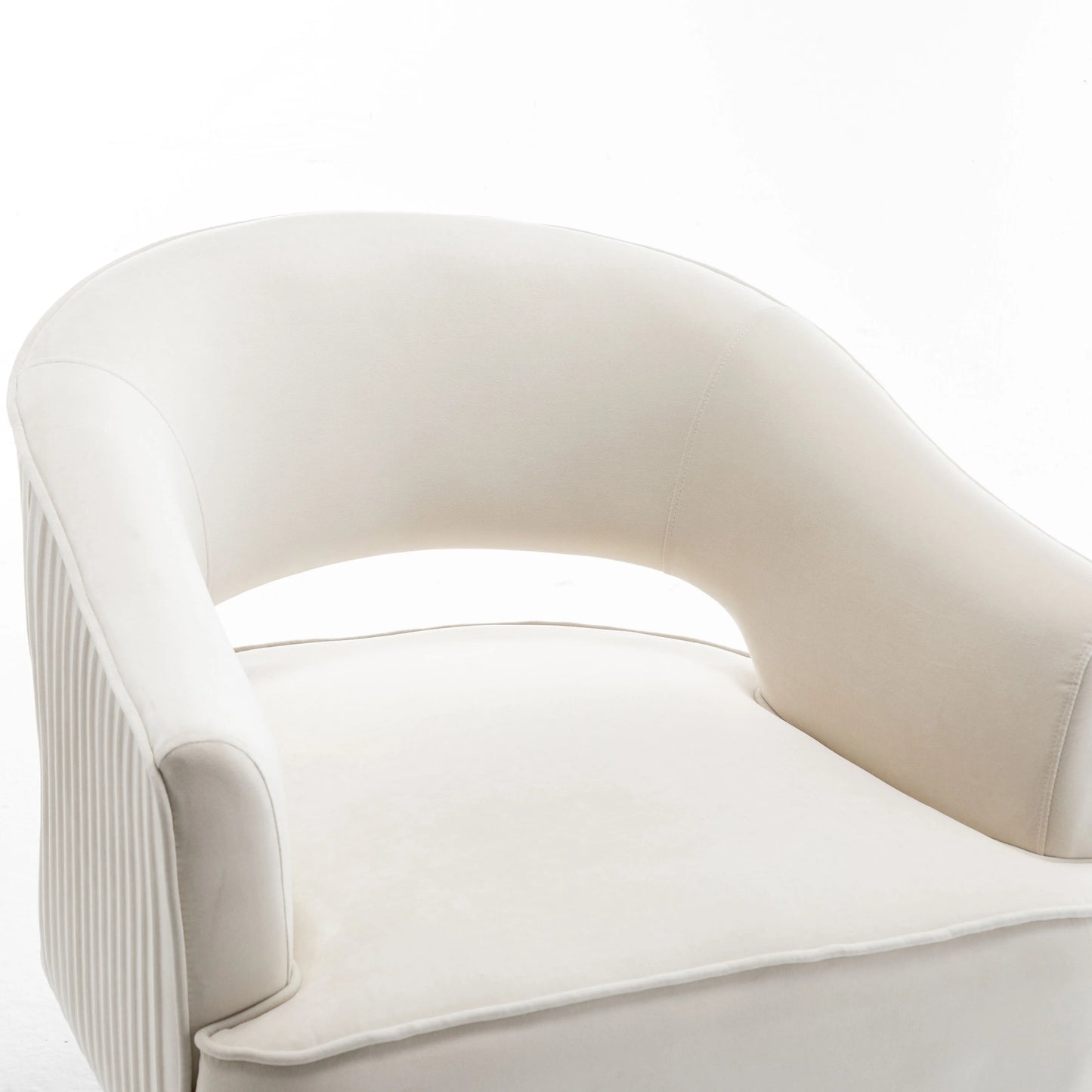 SEYNER Modren Velvet Swivel Arm Chair, Bedroom Chair living Room Furniture Vanity Throne Lounge Nordic Sofa Single Sofa