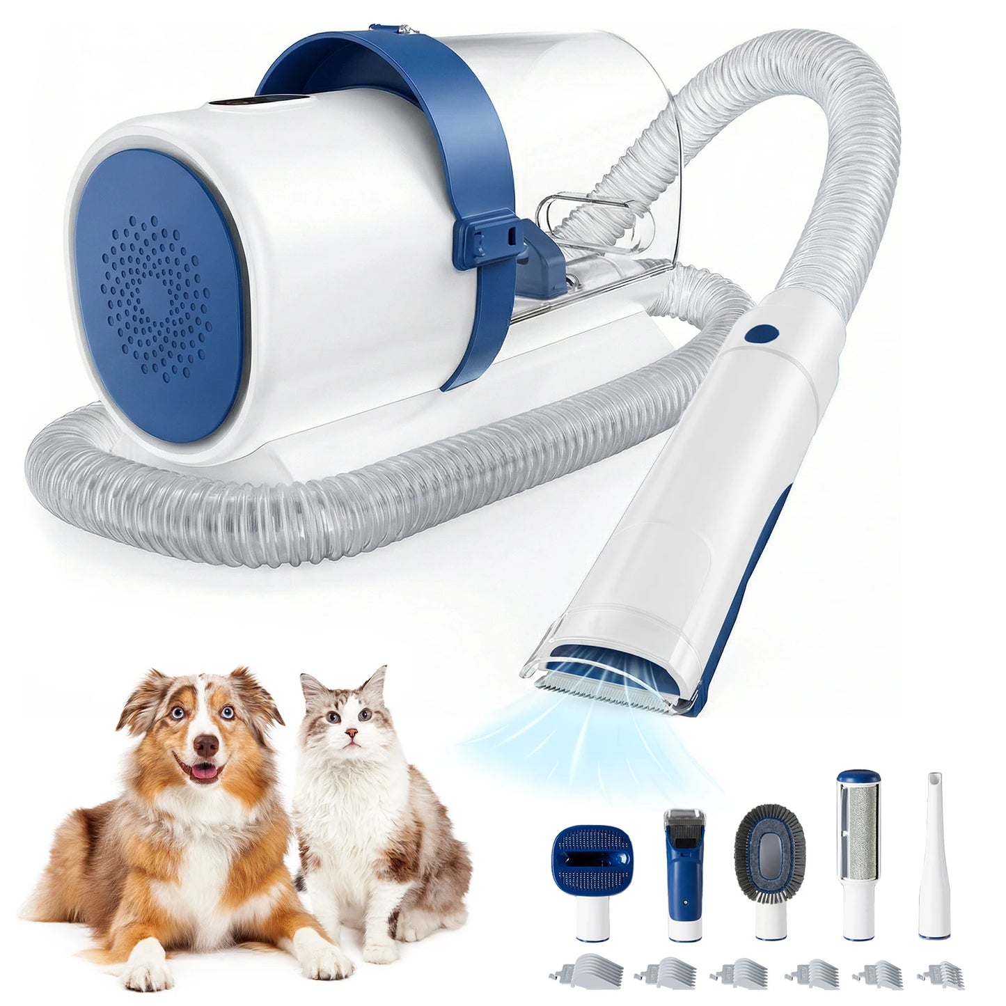 Sweetcrispy Pet Grooming Clipper And Vacuum Kit Cordless