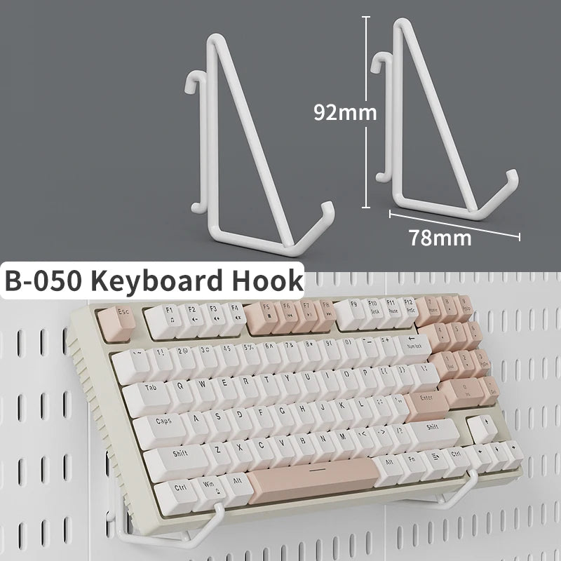 Desktop Pegboard Height Adjustable Standing Storage Rack For Home Office