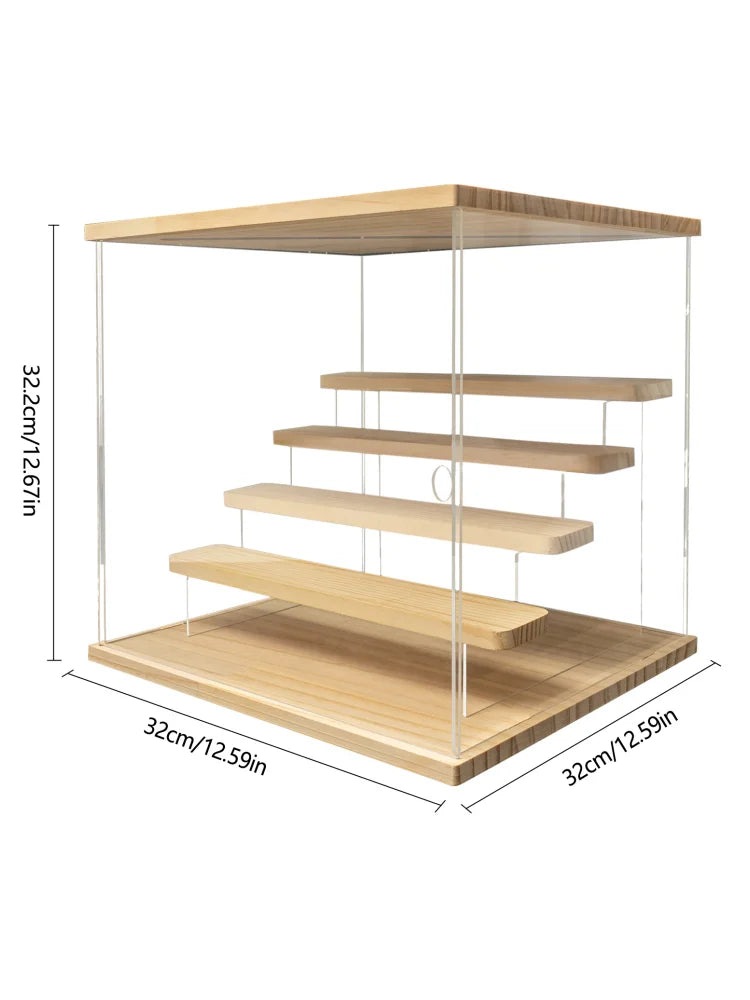 5-Tier LED Acrylic Display Box for Perfume Figurines and Jewelry