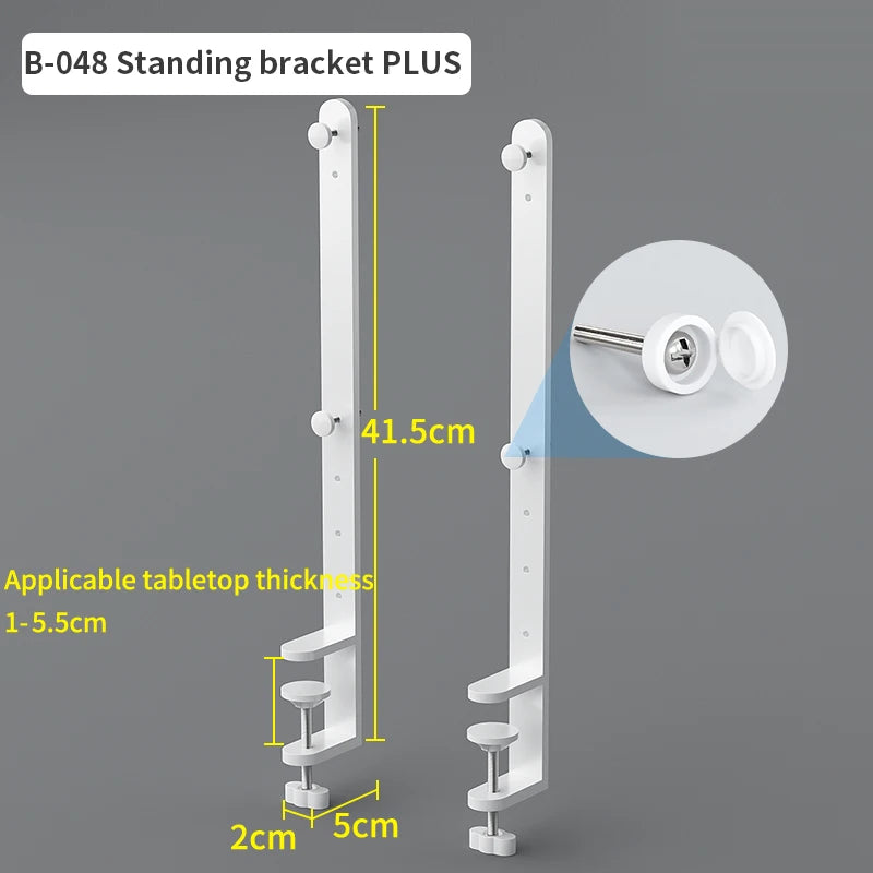 Desktop Pegboard Height Adjustable Standing Storage Rack For Home Office