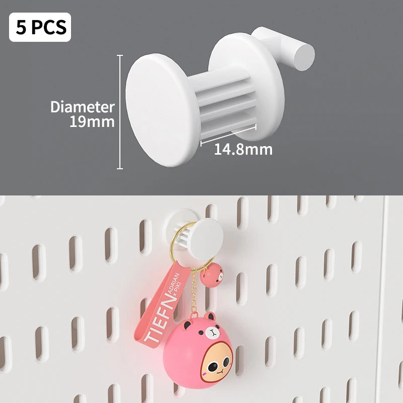 Desktop Pegboard Height Adjustable Standing Storage Rack For Home Office