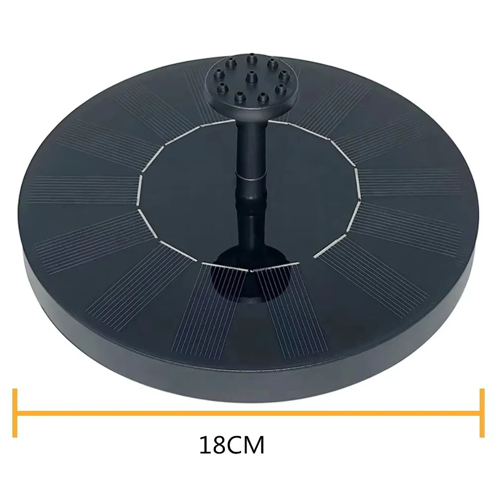 Waterfall Solar Fountain Outdoor Bird Bath Garden