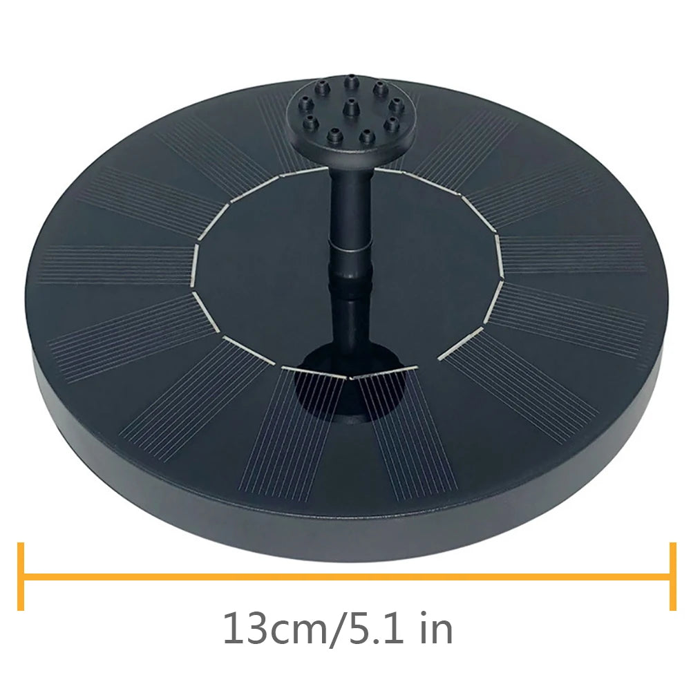 Waterfall Solar Fountain Outdoor Bird Bath Garden