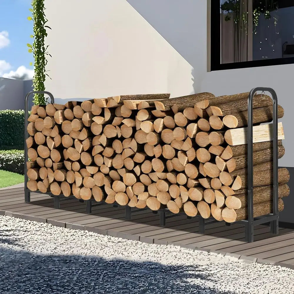Outdoor Heavy-Duty Adjustable Log Storage Rack